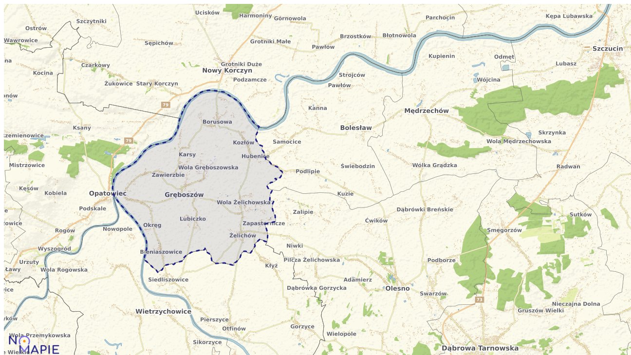 Mapa wyborów do sejmu Gręboszów